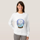 Snowman Snow Wereldbol Baby T-shirt (Voorkant volledig)