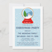 Snowman Snow Wereldbol Cookie Illustratie Kerstmis Kaart (Voorkant)