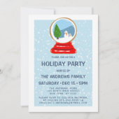 Snowman Snow Wereldbol Cookie Illustration Holiday Kaart (Voorkant)