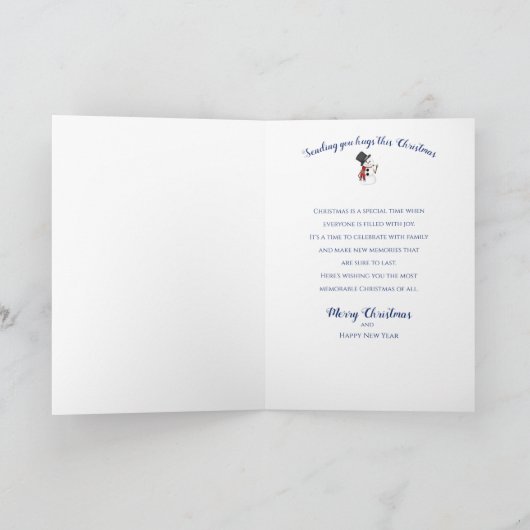 Snowman Snow-Wereldbol, kleindochter Kaart (Binnen)