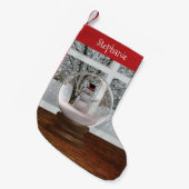 Snowman Snow Wereldbol Kleine Kerstsok (Voorkant (Hangend))