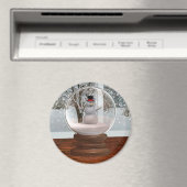 Snowman Snow Wereldbol Magneet (Insitu (Vaatwasser))