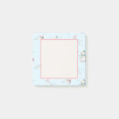 Snowman Snowball Design Framed Text Post-it® Notes (Voorkant)