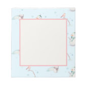 Snowman Snowball Design Notitieblok (Voorkant)