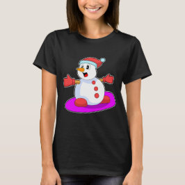 Snowman Snowboard Wintersport T-shirt