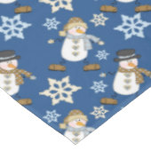 Snowman Snowflake Blue Tafelkleed (Gekanteld)