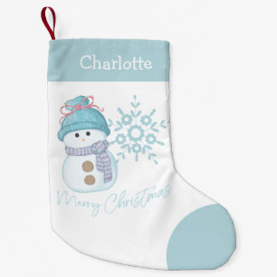 Snowman Snowflake Cute kerststop Kleine Kerstsok