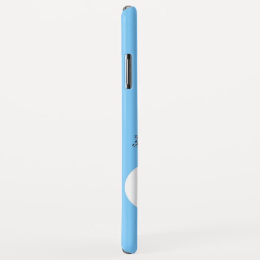 Snowman Snowflake Festive Winter Custom Monogram Case-Mate iPhone Case (Achterkant/rechts)