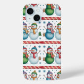 Snowman Snowflake Kerst iPhone / iPad case (Achterkant)