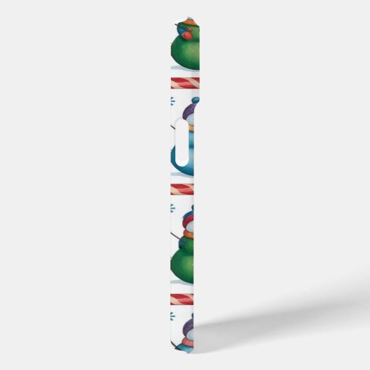 Snowman Snowflake Kerst iPhone / iPad case (Achterkant / Rechts)