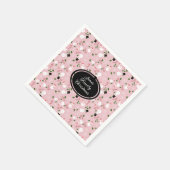 Snowman Snowflake Kerstvakantie gepersonaliseerd Servet (Hoek)