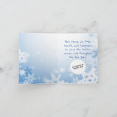 Snowman Snowflake Scene van Ryan Holiday Kaart (Binnen)