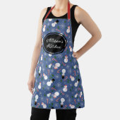 Snowman Snowflake Winter Gepersonaliseerde Xmas Sc Schort (Insitu)