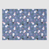 Snowman Snowflake Winter Holiday Tissue Paper Tissuepapier (Voorkant)