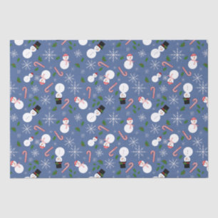 Snowman Snowflake Winter Holiday Tissue Paper Tissuepapier