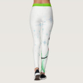 Snowman / Snowflake / Witte Kerstmis - (editable) Leggings (Achterkant)