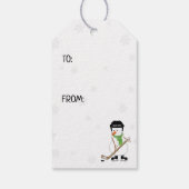 Snowman Snowflakes CadeauLabels (Achterkant)