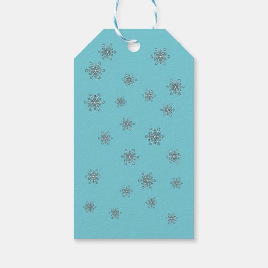  Snowman Snowflakes kerstcadeaus Cadeaulabel (Achterkant)