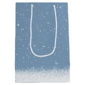 Snowman Snowflakes Medium Gift Bag Cadeauzakje (Achterkant)