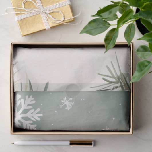 Snowman Snowflakes Spruce Springs Decoupage Tissuepapier (Geschenk)