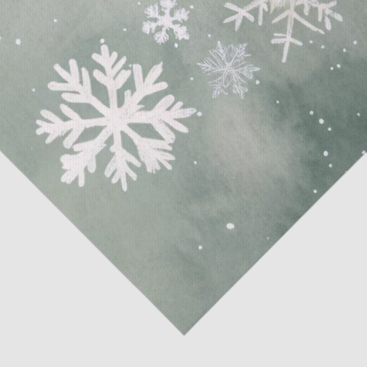 Snowman Snowflakes Spruce Springs Decoupage Tissuepapier (Detail)