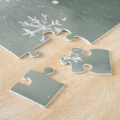 Snowman Snowflakes Spruce Springs Legpuzzel (Zijkant)