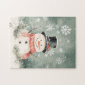 Snowman Snowflakes Spruce Springs Legpuzzel (Horizontaal)