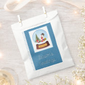 Snowman Snowglobe Greetings Bedankzakje (Geknipt)
