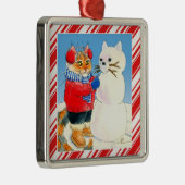 Snowman snowman snoeprietkerstversiering metalen ornament (Rechts)