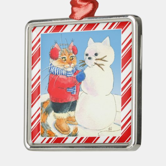 Snowman snowman snoeprietkerstversiering metalen ornament (Links)