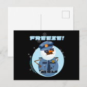 Snowman Snowmen Politie Cop bevriezen Briefkaart (Voorkant / Achterkant)