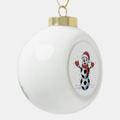 Snowman Soccer Christmas Santa Baseball Sport Keramische Bal Ornament (Links)