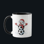 Snowman Soccer Christmas Santa Baseball Sport Mok<br><div class="desc">Voetbal Sneeuwman Xmas,  Grappig football Sneeuwman,  Kerst 2025 Voetbal Design,  Sport thema vakantie,  Feestelijke voetballen,  Kerstmis voor football liefhebbers,  Kerst Sneeuwman Graphic,  Winter voetbal plezier,  Kerst voetbal humor,  Vakantie voetbal stijl</div>