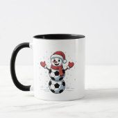 Snowman Soccer Christmas Santa Baseball Sport Mok (Links)