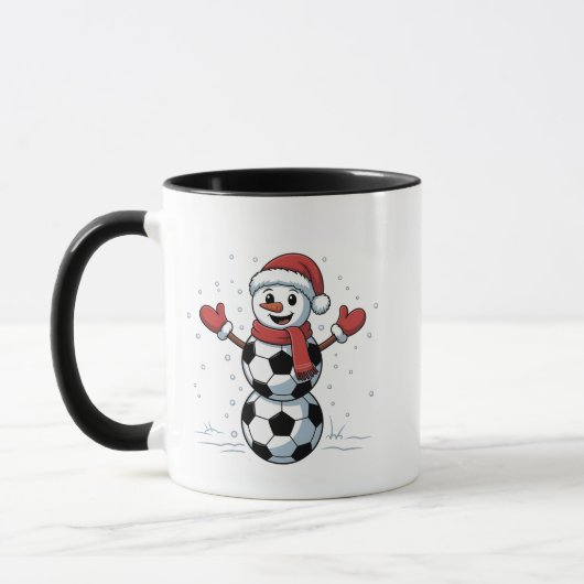 Snowman Soccer Christmas Santa Baseball Sport Mok (Links)