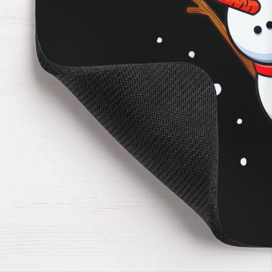 Snowman Soccer Goalie Santa Hat Men Boys Christmas Muismat (Hoek)