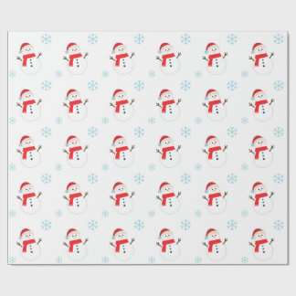 SNOWMAN sock for warm decor Christmas Cadeaupapier