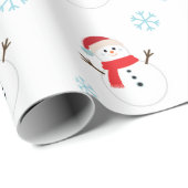 SNOWMAN sock for warm decor Christmas Cadeaupapier (Rol Hoek)