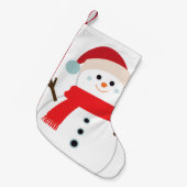 SNOWMAN sock for warm decor Christmas Kleine Kerstsok (Voorkant (Hangend))