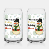 Snowman Soda Glass Blikvorm Glas (Voorkant)