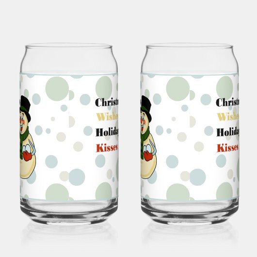 Snowman Soda Glass Blikvorm Glas (Rechts)