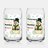 Snowman Soda Glass Blikvorm Glas (Achterkant)