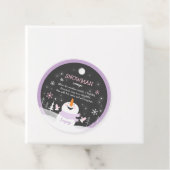 Snowman Soup-kerstcadeautje met warme chocolade Bedankjes Labels (In situ)