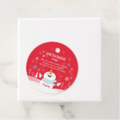 Snowman Soup-kerstcadeautje met warme chocolade Bedankjes Labels (In situ)