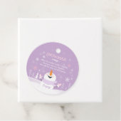 Snowman Soup-kerstcadeautje met warme chocolade Bedankjes Labels (In situ)