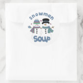 Snowman Soup Label (Tas)