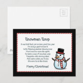 Snowman Soup Quote Briefkaart (Voorkant / Achterkant)