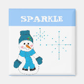 Snowman - Sparkle Magneet (Voorkant)