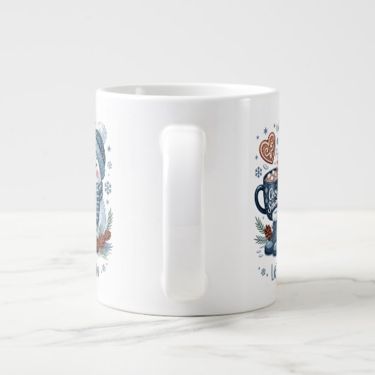 Snowman Specialty Mug Grote Koffiekop (Achterkant)