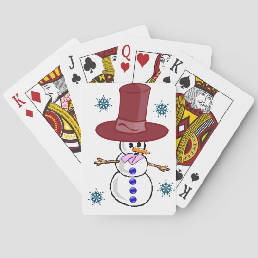 Snowman-speelkaartdeck Pokerkaarten (Achterkant)